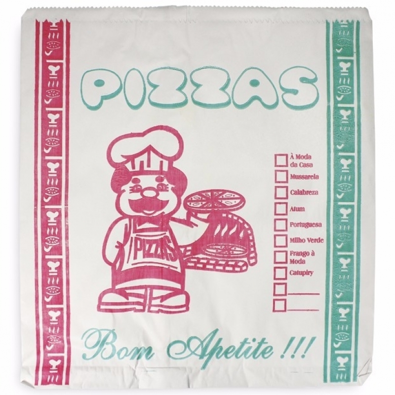 Envelope de Pizza com Logotipo